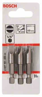 Насадка-бита Extra Hart S 1,2x8,0, 49 mm 2607001485